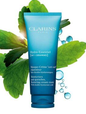 (3/30$) Clarins Hydra-Essentiel Mask With Hyaluronic Acid - travel size
